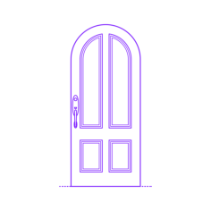 Buildings Exterior Doors Vinyl Svg File, Free Vectors File